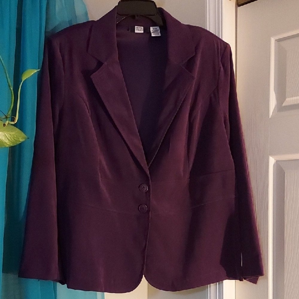 Studio 1940 Women's Plum Blazer Jacket